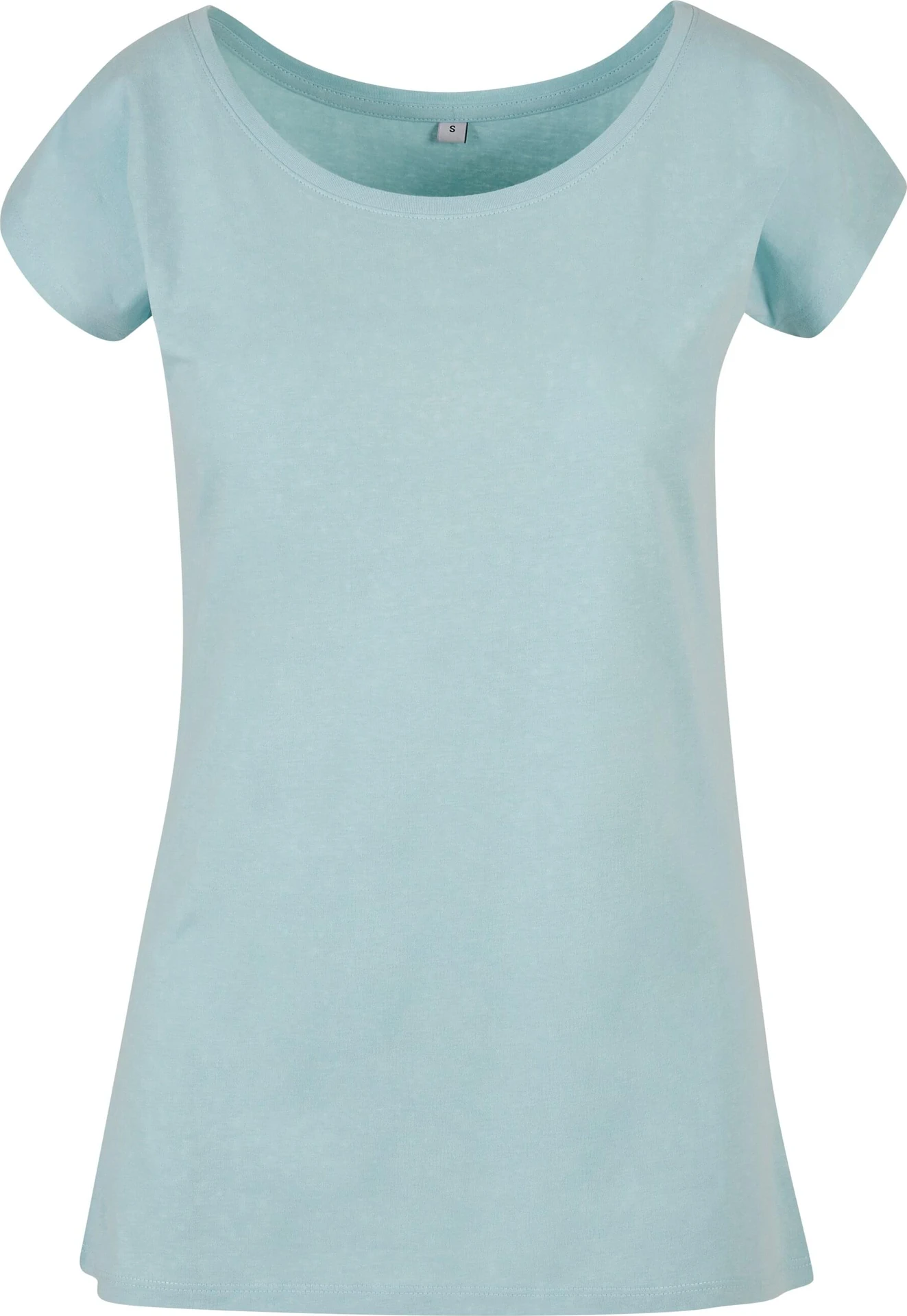 BYB-BB013-ladies-wide-neck-t-shirt-oceanblue-front-4 Build Your Brand Ladies Wide Neck Tee