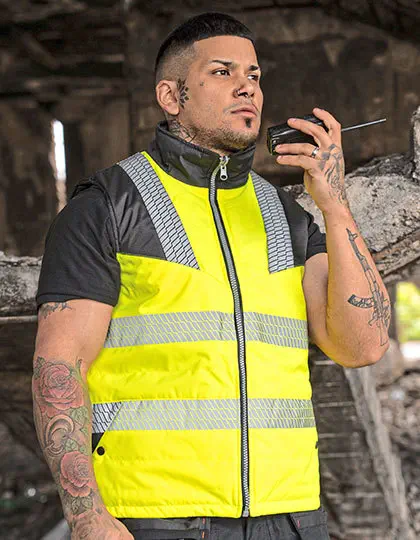 Korntex Hi-Vis Reversible Softshell Bodywarmer Elbrus