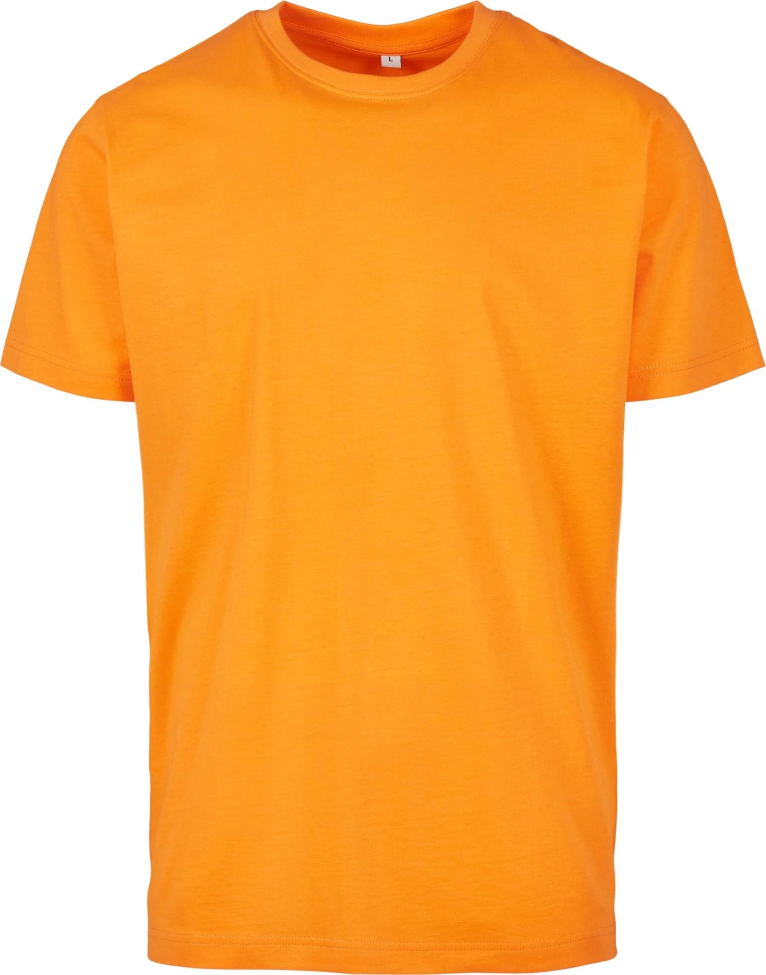 BYB-BY004-t-shirt-round-neck-paradiseorange-front-4 Build Your Brand T-Shirt Round Neck