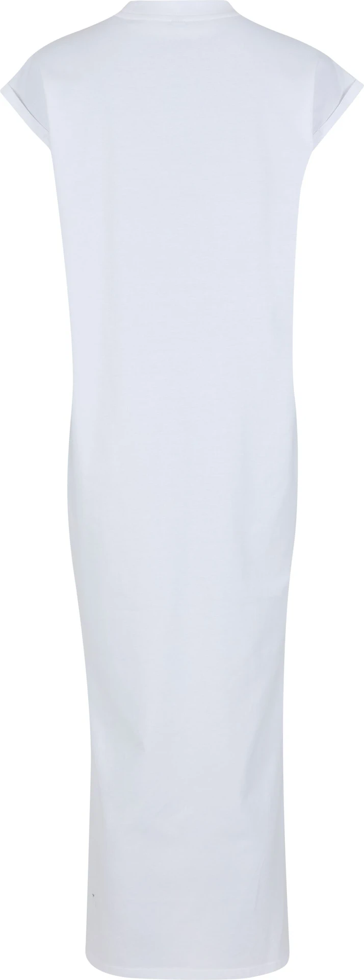 Build Your Brand Ladies Long Extended Shoulder Dress
