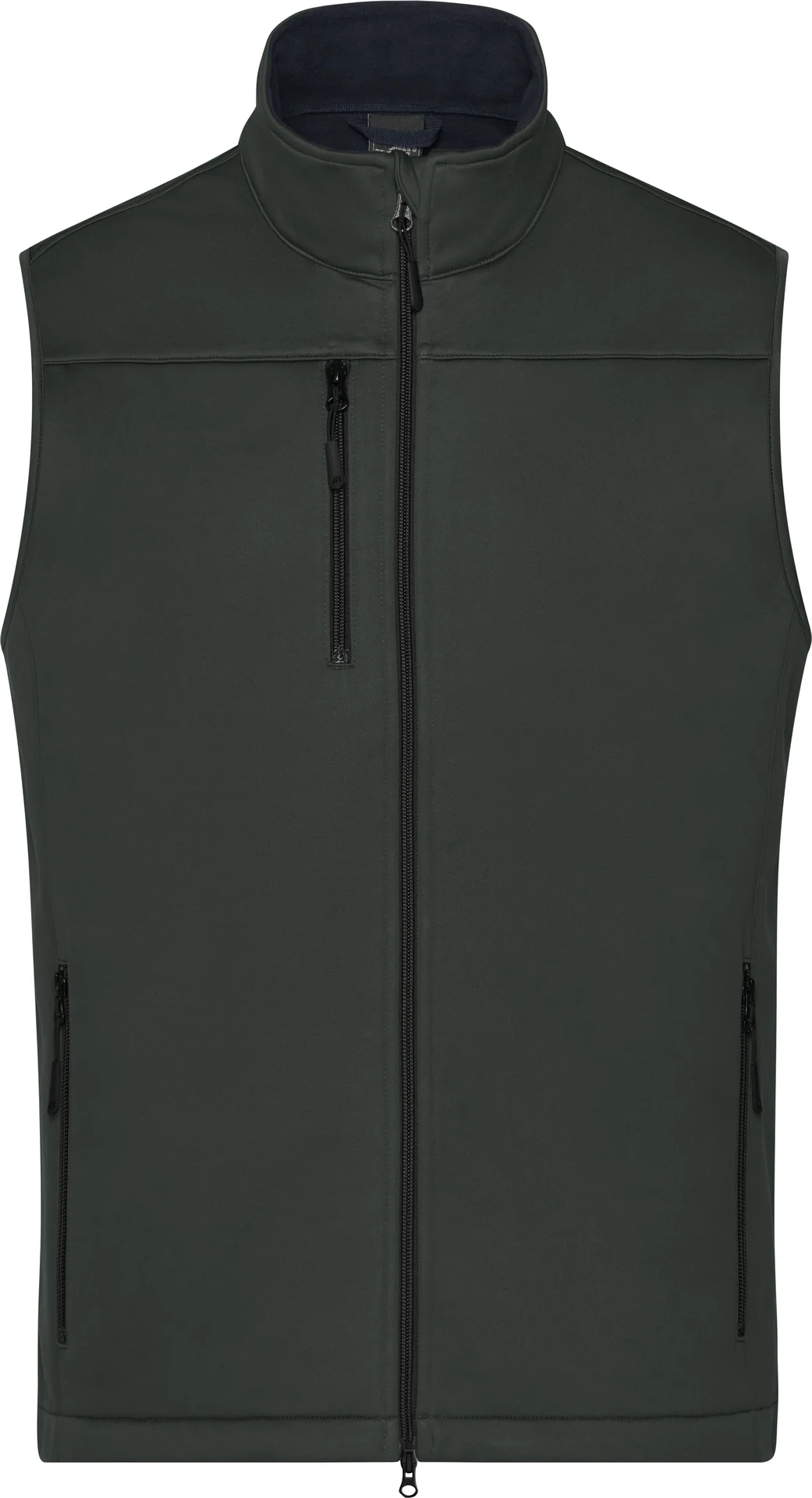 jn1170-mens-softshell-vest-graphite-front-3 James & Nicholson Men's Softshell Vest