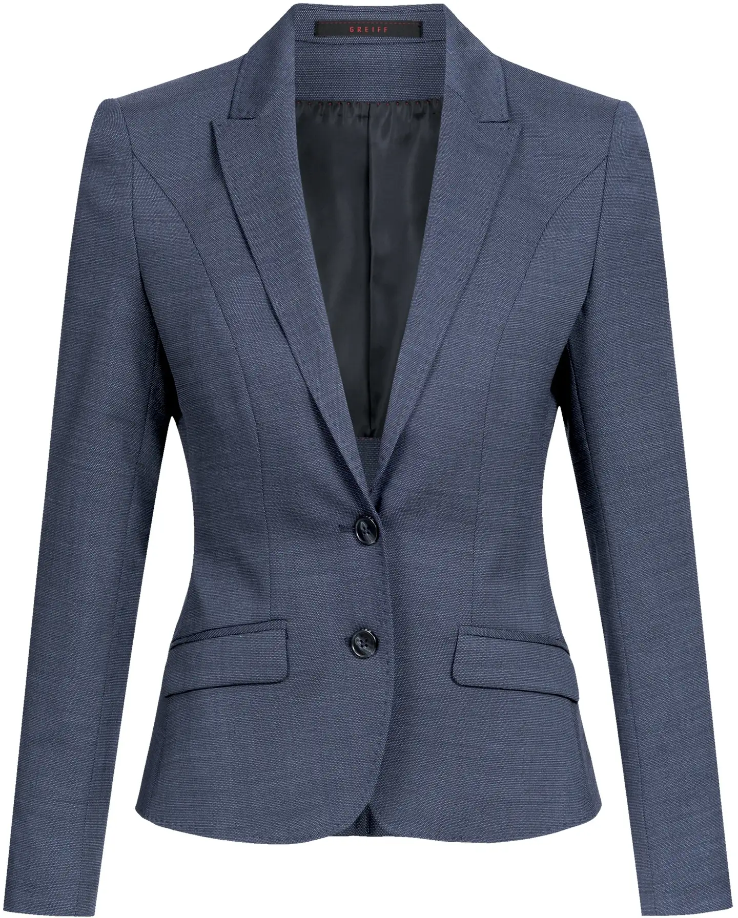 greiff-1426-damen-blazer-sf-375_2810_pinpoint-mittelblau-front-2 GREIFF Damen Blazer MODERN 37.5 Slim Fit