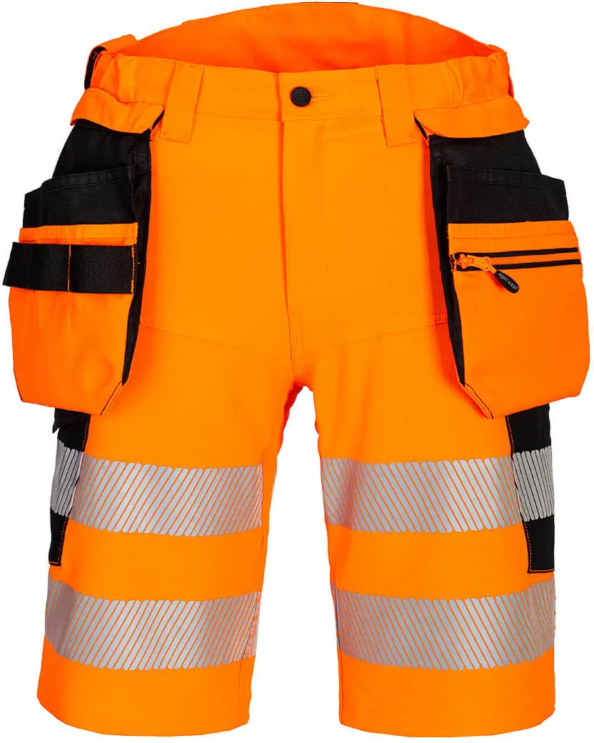 PORTWEST DX446 Warnschutz Shorts mit Holstertaschen