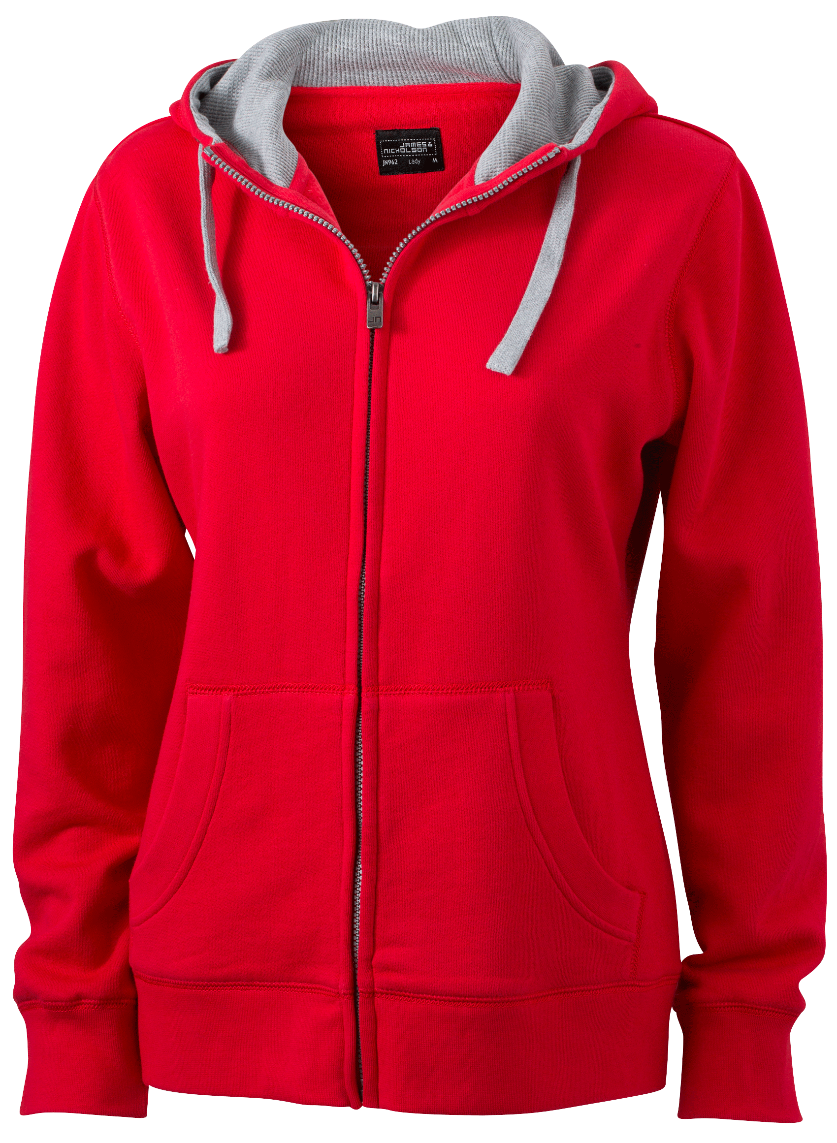 James & Nicholson Ladies Lifestyle Zip-Hoody James & Nicholson Ladies Lifestyle Zip-Hoody