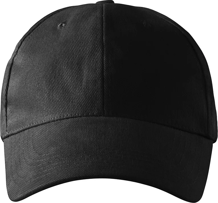 malfini-305-4p-muetze-schwarz-front-2 MALFINI Mütze 6P 305