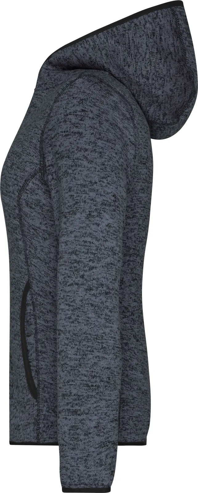 James & Nicholson Ladies Knitted Fleece Hoody