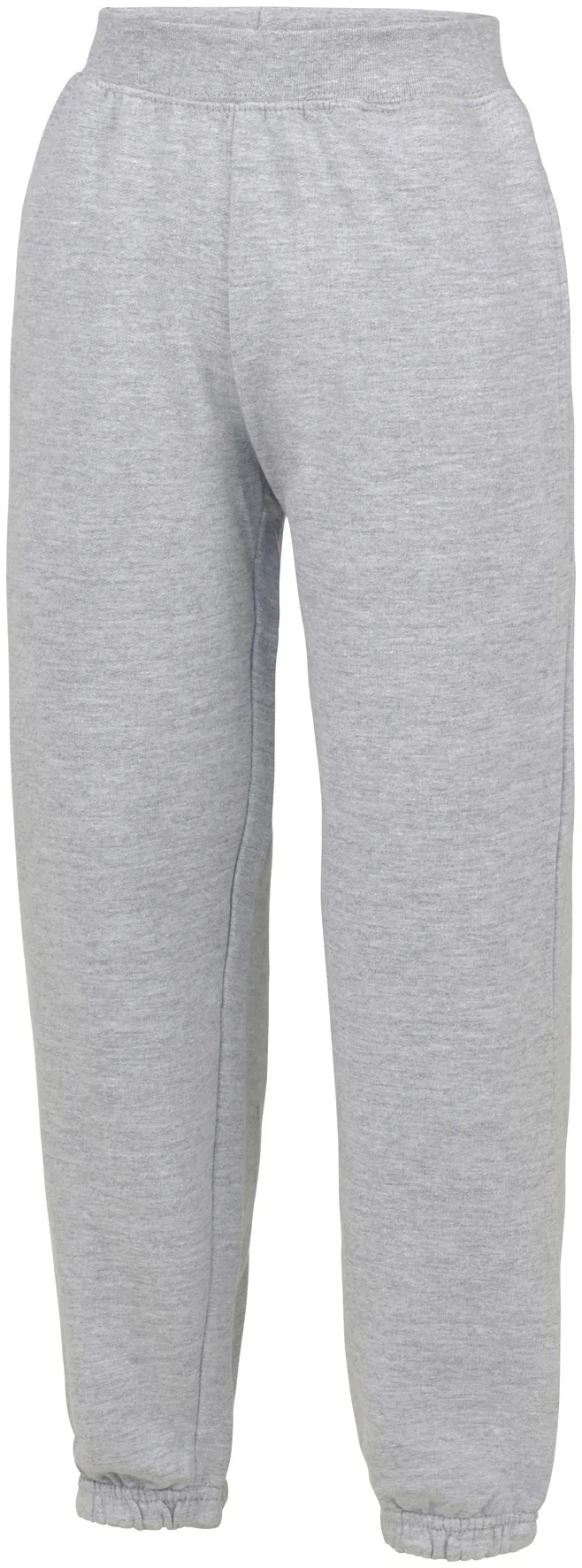 justhoods-jh072j-kids-cuffed-jogpants-heathergrey-front-1 Just Hoods Kids Cuffed Jogpants