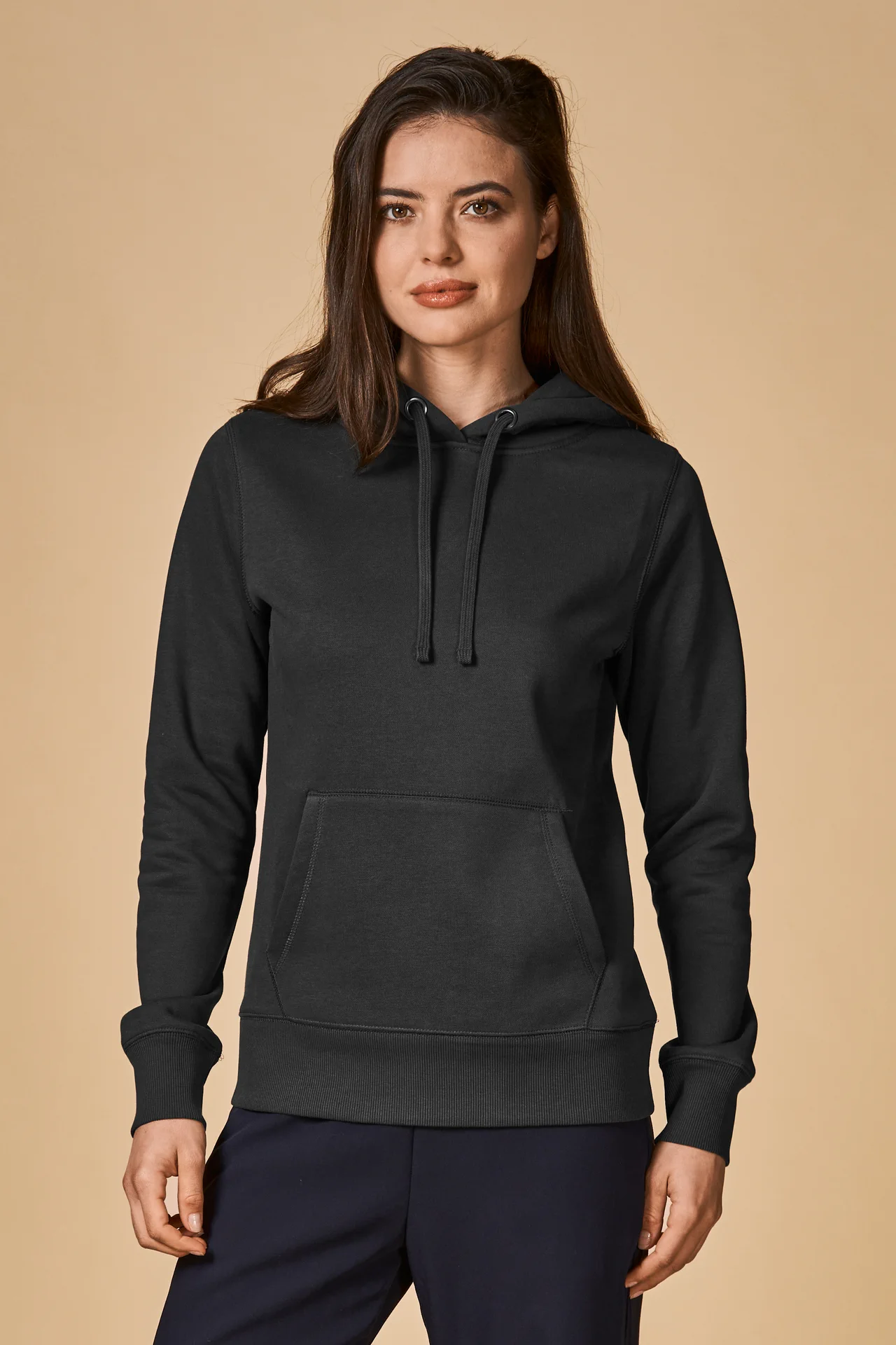 promodoro-1781-womens-hoody-sweater-charcoal-model-0 Promodoro XO Hoody Sweater Women