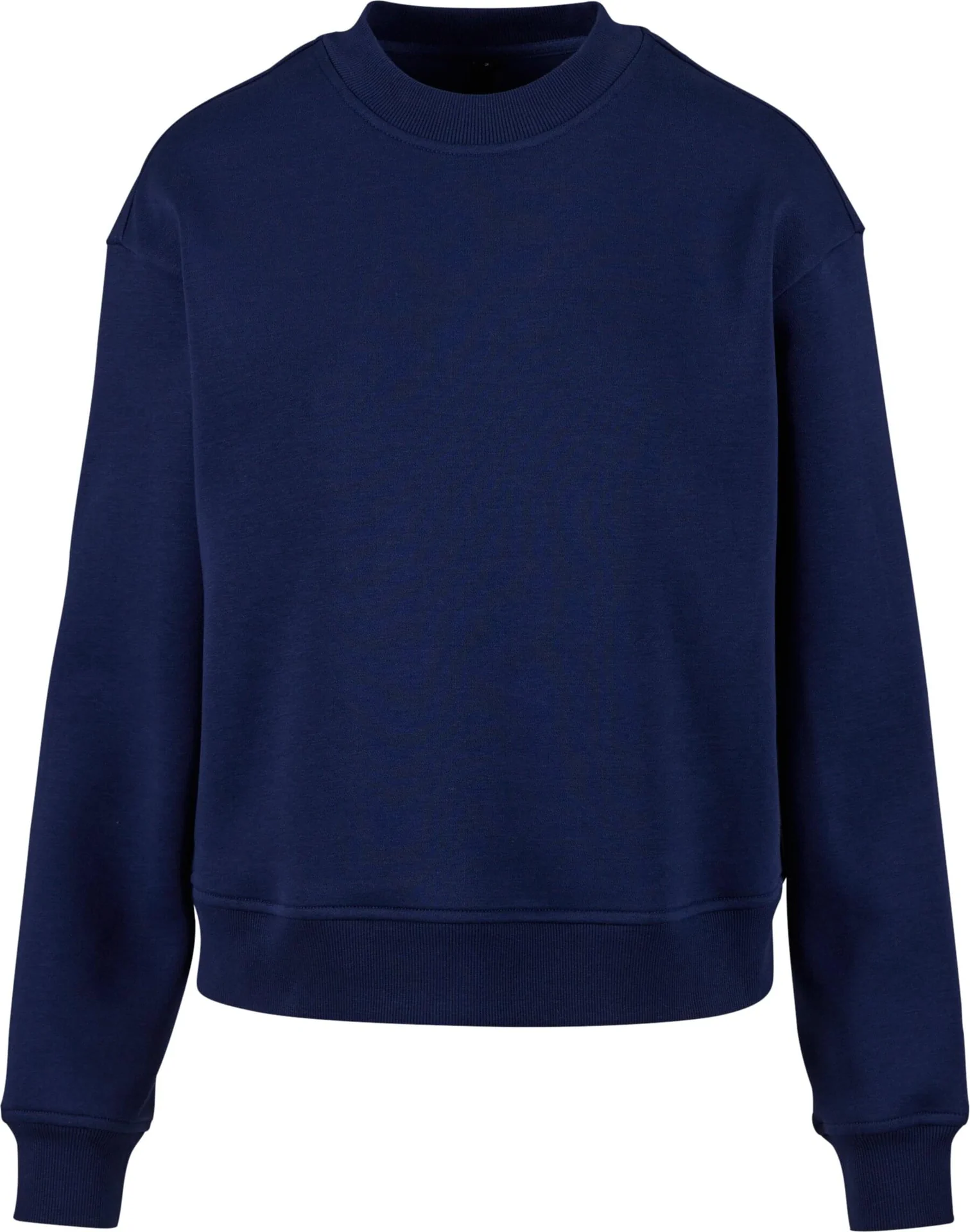 BYB-BY212-ladies-oversized-crewneck-sweatshirt-lightnavy-front-4 Build Your Brand Ladies Oversized Crewneck Sweatshirt