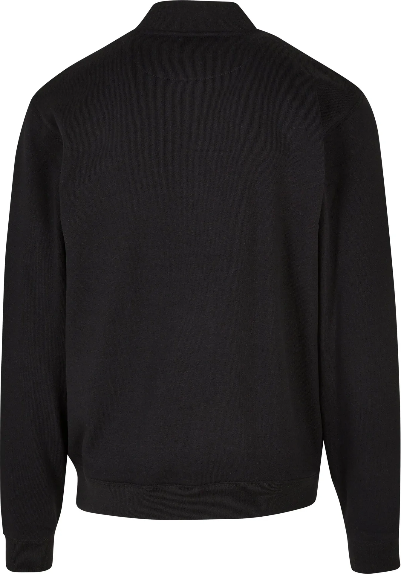 BYB-BY242-mens-heavy-tonal-college-jacket-black-back-7 Build Your Brand Heavy Tonal College Jacket