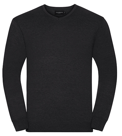 Russell Men`s V-Neck Knitted Pullover