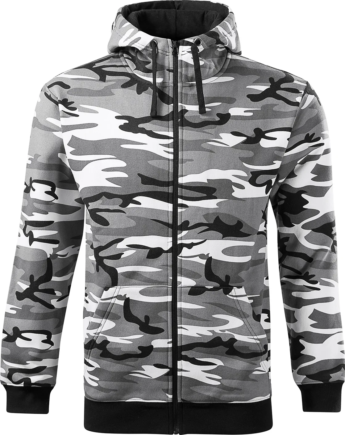 malfini-C19-camo-zipper-sweatshirt-herren-camouflage-grau-front-2 MALFINI Sweatshirt Camo Zipper C19