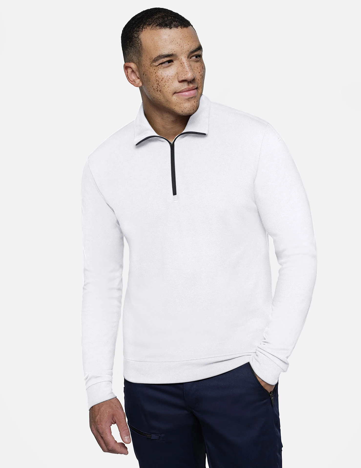 HAKRO Zip-Longsleeve 535 Piqué MIKRALINAR® ECO