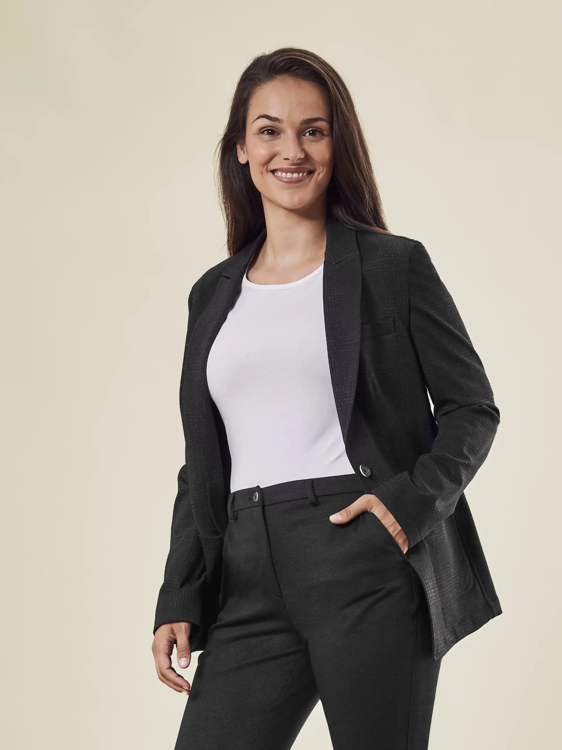 GREIFF Damen Jerseylangblazer CASUAL Regular Fit