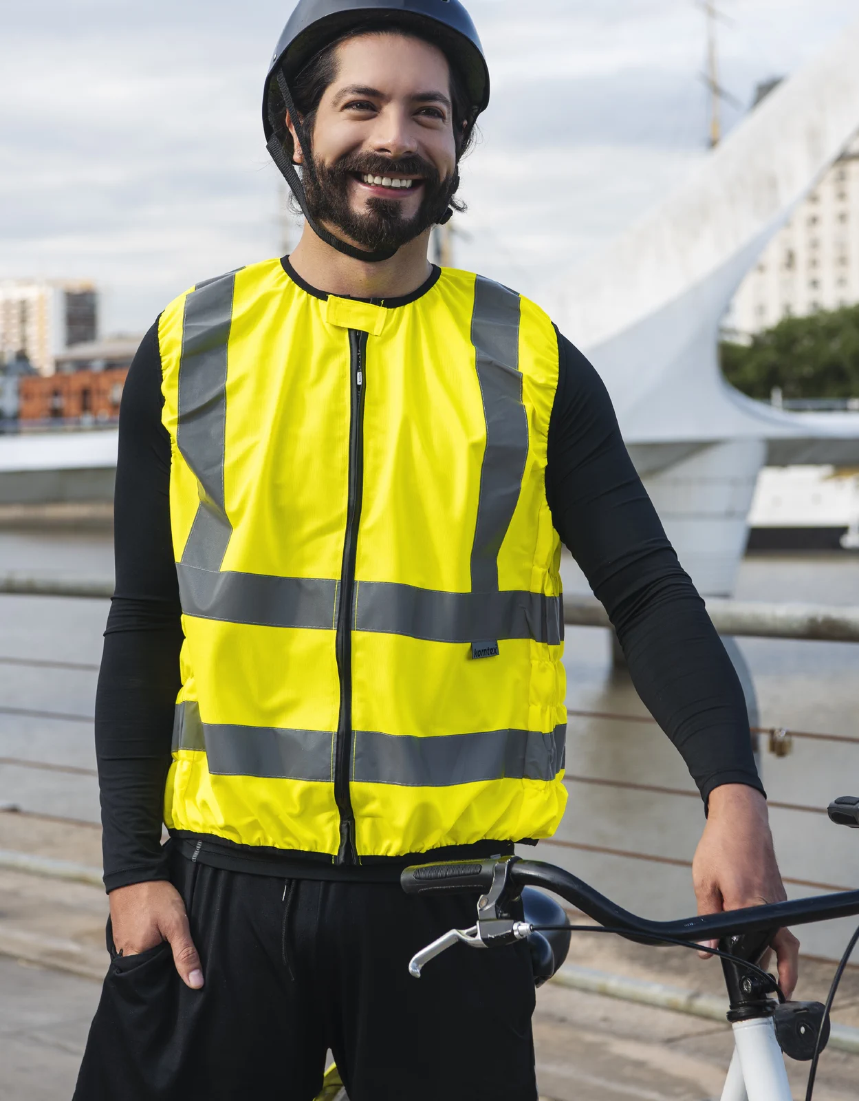 Korntex Hi-Vis Biker Safety Vest Schleiz