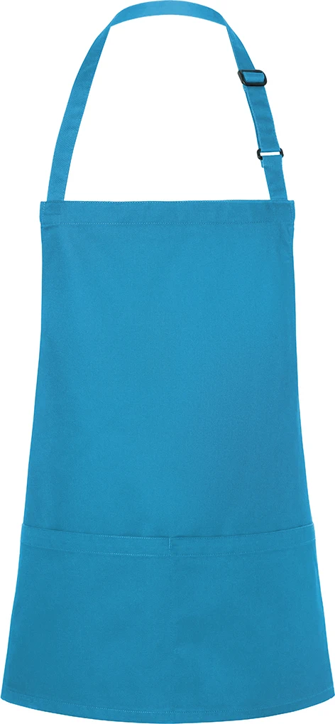 KARLOWSKY kurze Latzschürze Basic mit Schnalle und Tasche