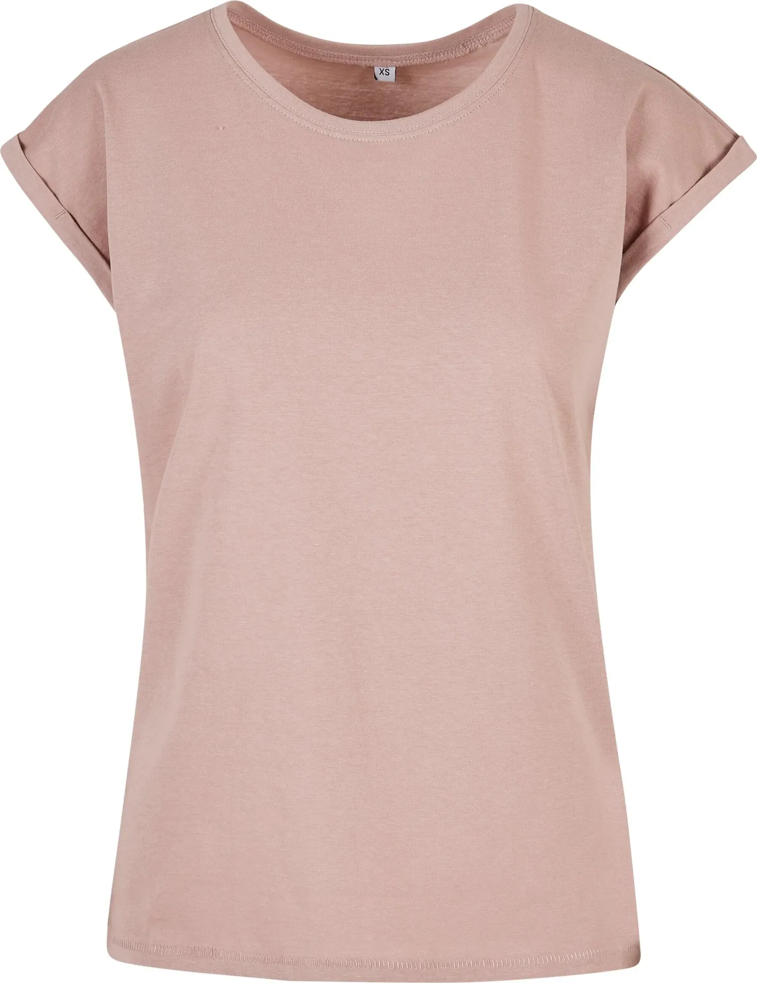 BYB-BY021-ladies-extended-shoulder-t-shirt-duskrose-front-4 Build Your Brand Ladies Extended Shoulder Tee