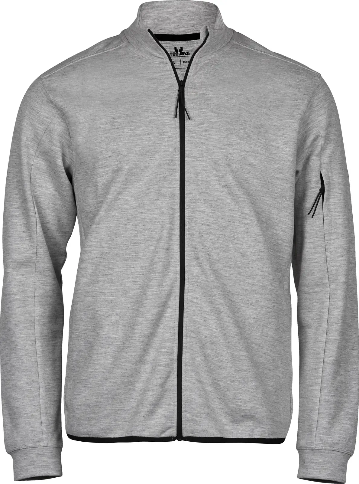 tee-jays-5704-athletic-full-zip-sweatshirt-heathergrey-front-1 Tee Jays Athletic Full Zip Sweat