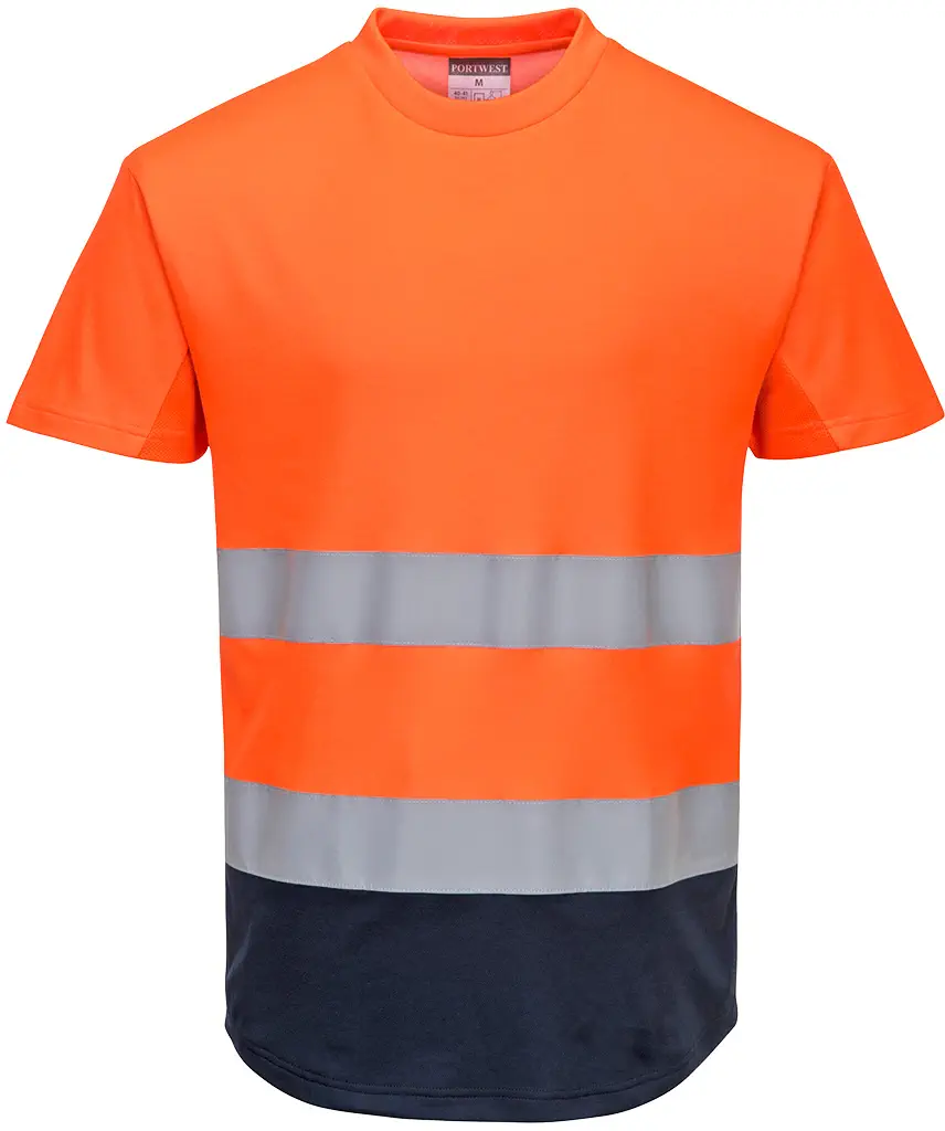 PORTWEST C395 Warnschutz Kontrast T-Shirt mit Mesheinsatz kurzarm
