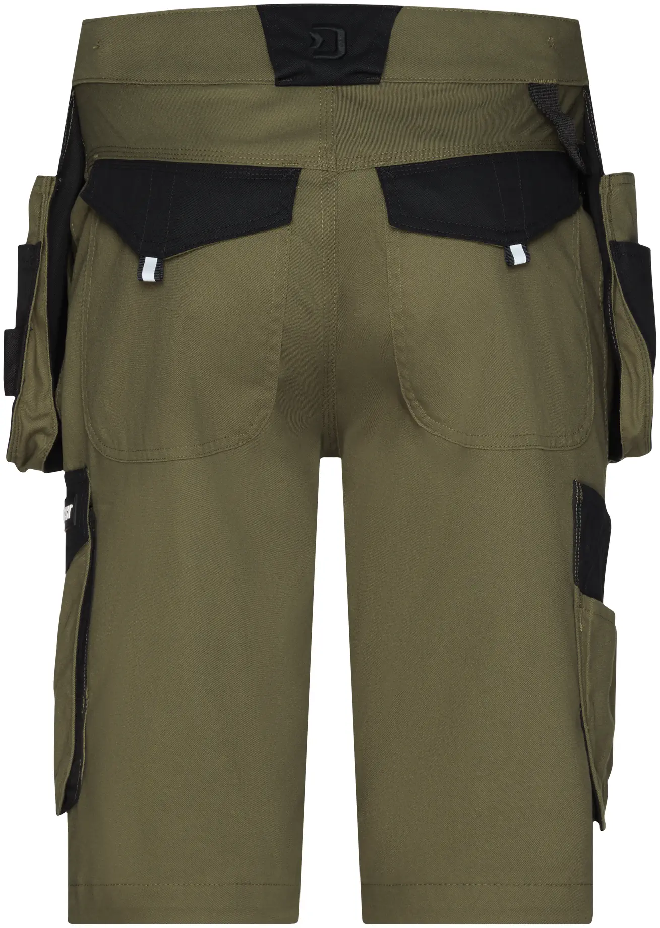 dassy-250117-kuma-shorts-with-holster-pockets-khaki-green-black-back-3 DASSY Arbeitsshorts KUMA