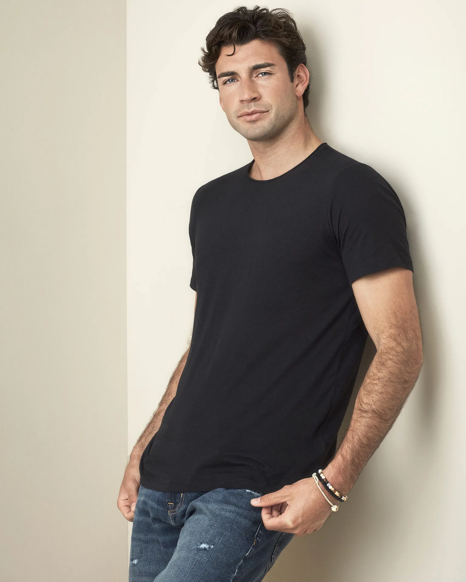 stedman-st9100-finest-cotton-t-shirt-blackopal-model-1 Stedman Finest Cotton-T