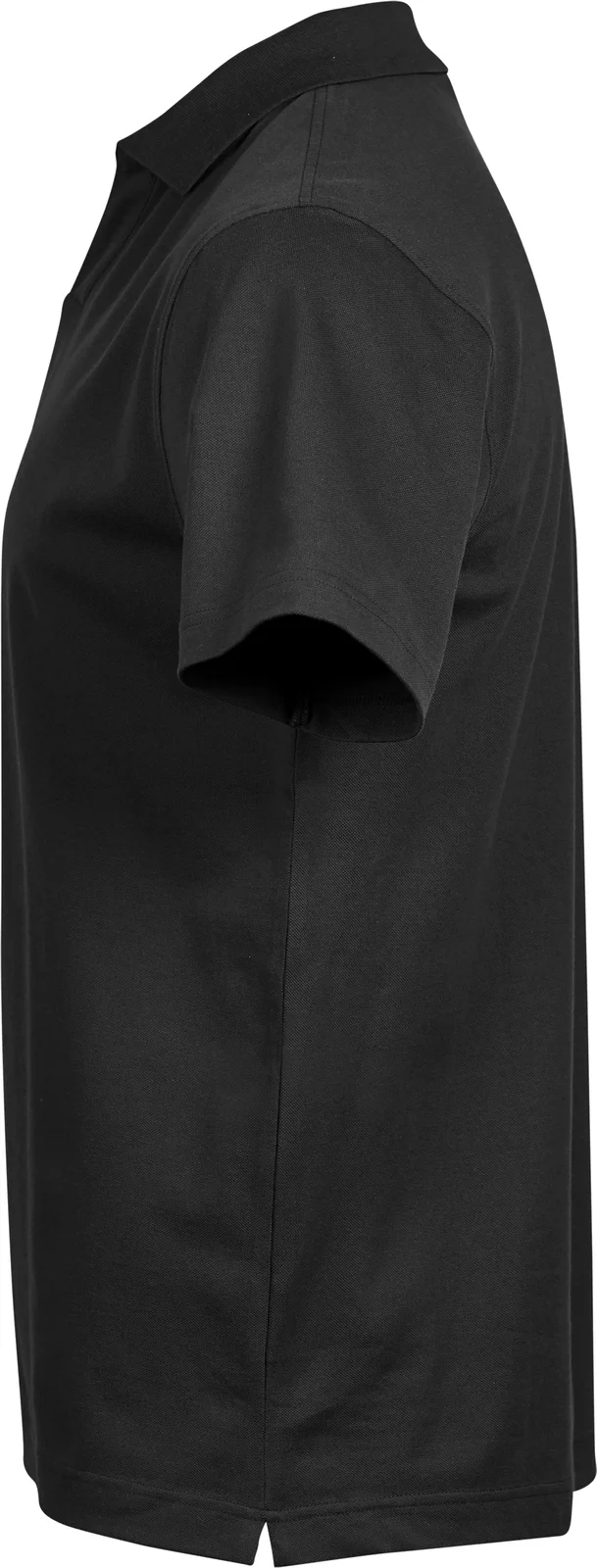 tee-jays-1404-luxury-stretch-v-neck-poloshirt-black-left-2 Tee Jays Luxury Stretch V-Neck Polo