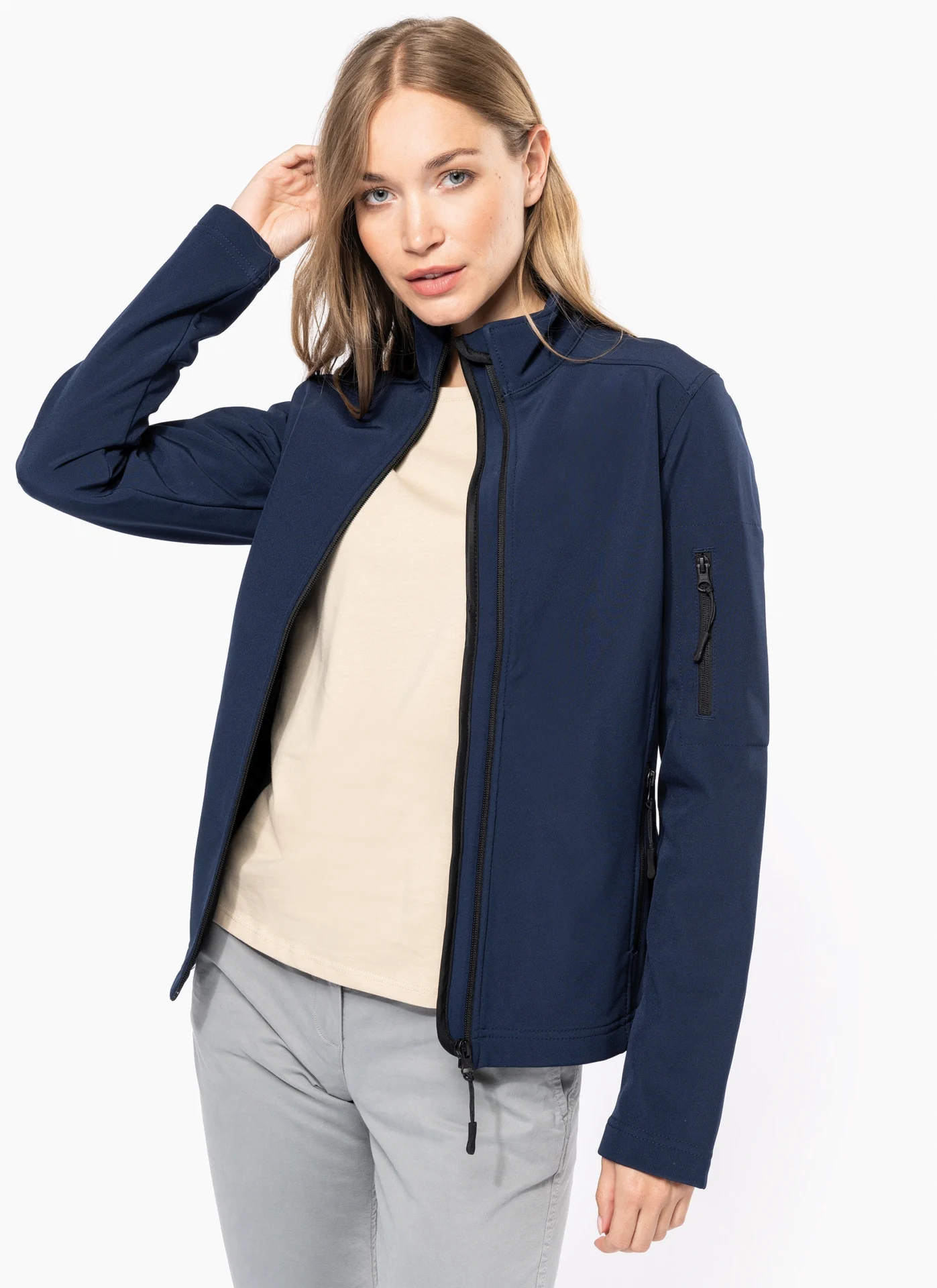 kariban-K400-damen-3-lagen-softshell-jacke-model-0 Kariban Damen 3-Lagen Softshell Jacke