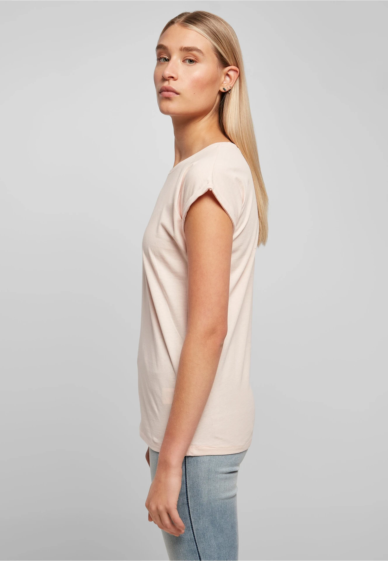 Build Your Brand Ladies Extended Shoulder Tee