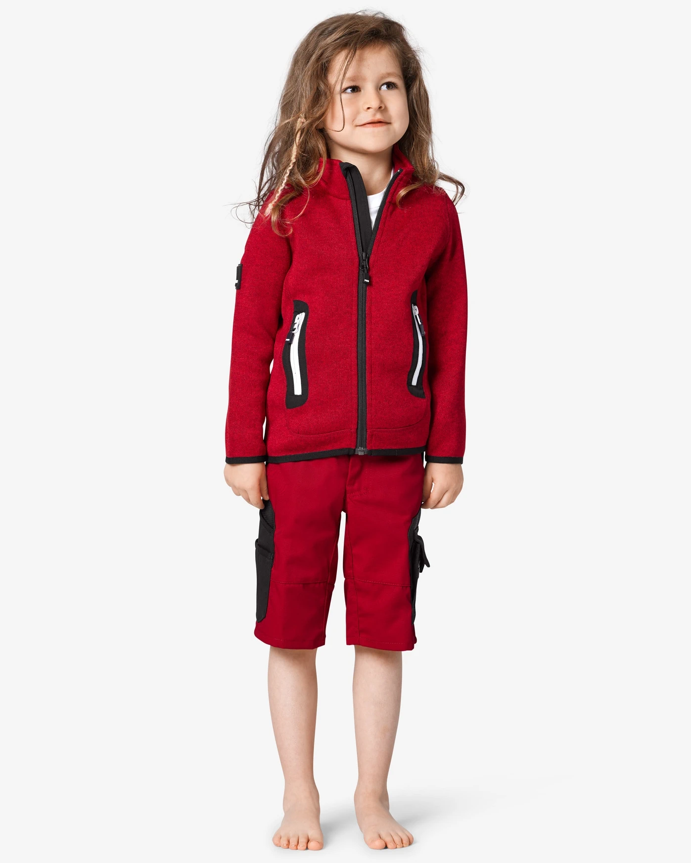 FHB-125550-charly-bermuda-kinder-rot-schwarz-model-0 FHB Bermuda Kinder CHARLY