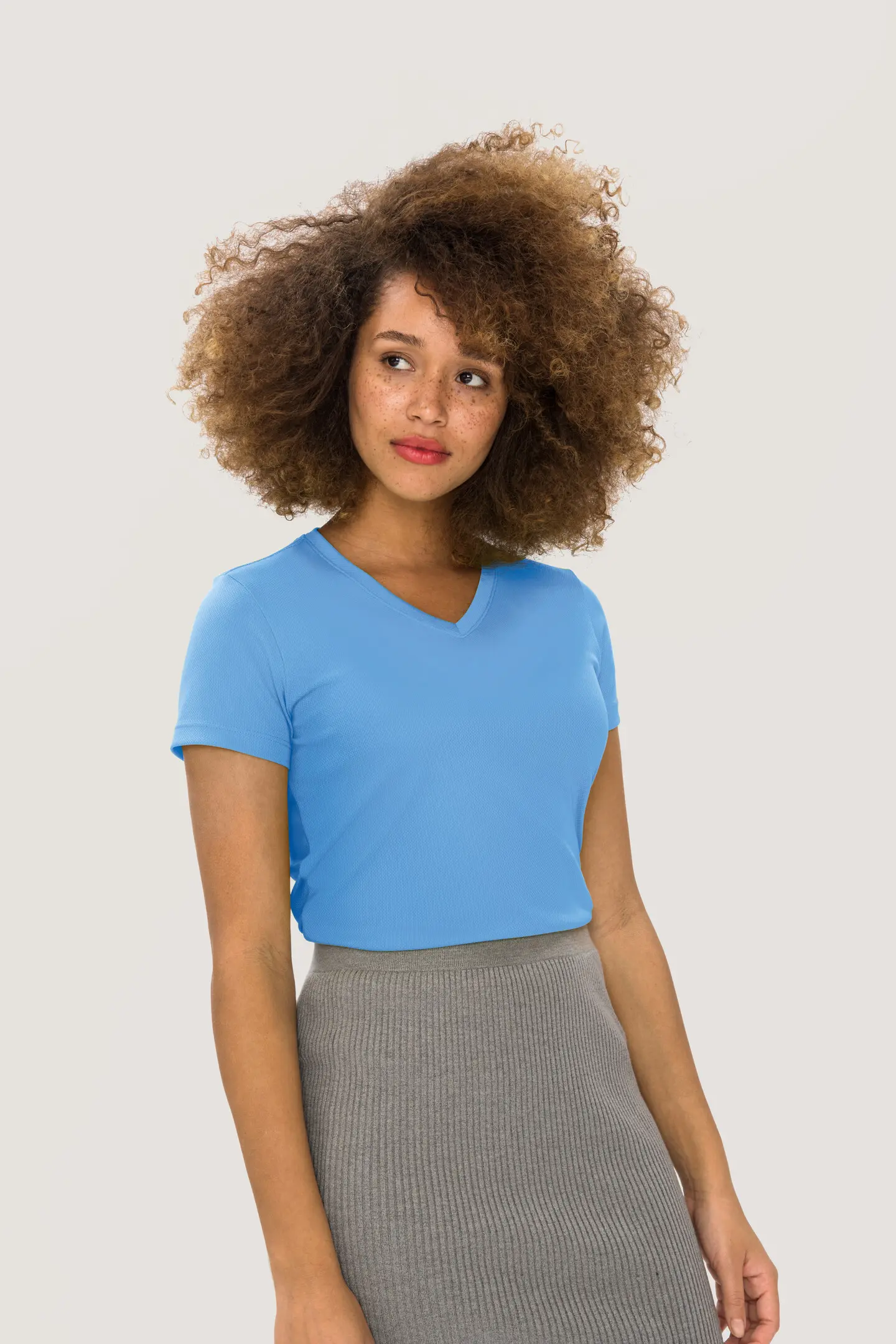HAKRO Women-V-Shirt 187 Coolmax