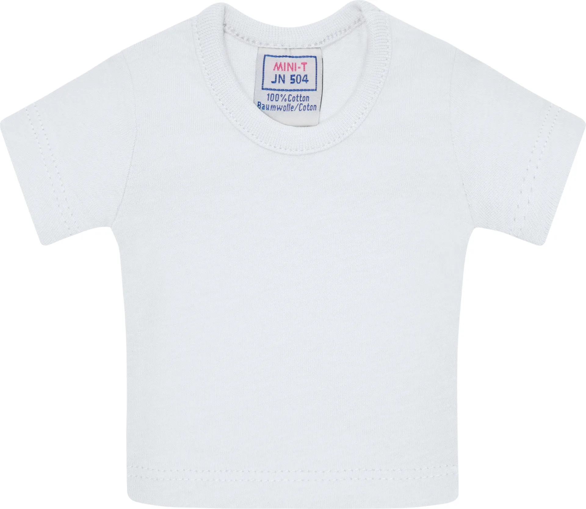 jn504-mini-t-shirt-white-front-3 James & Nicholson Mini-T