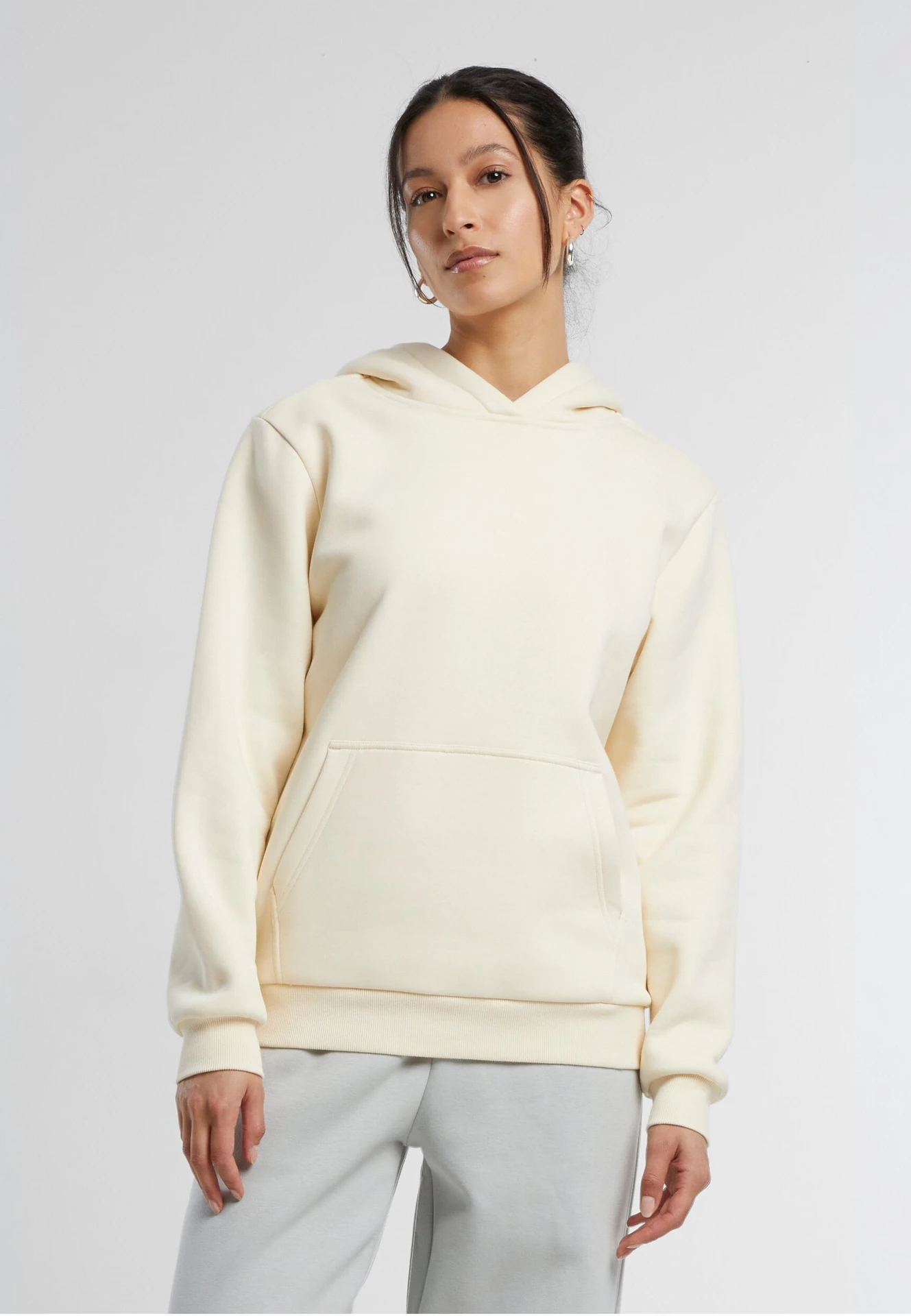 Build Your Brand Ladies Fluffy Hoody