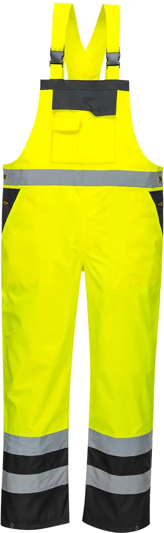 PORTWEST S488 Warnschutz Kontrast Regenlatzhose atmungsaktiv