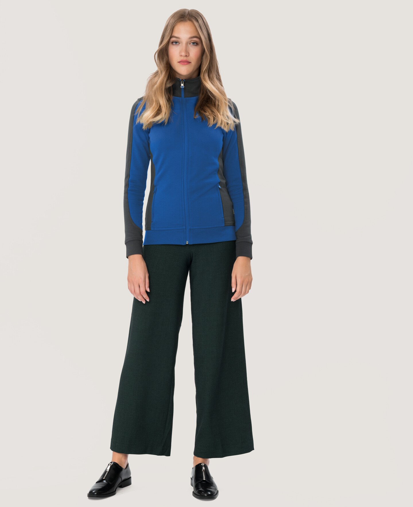 HAKRO Damen-Sweatjacke 277 Contrast Mikralinar® HAKRO Damen-Sweatjacke 277 Contrast Mikralinar®