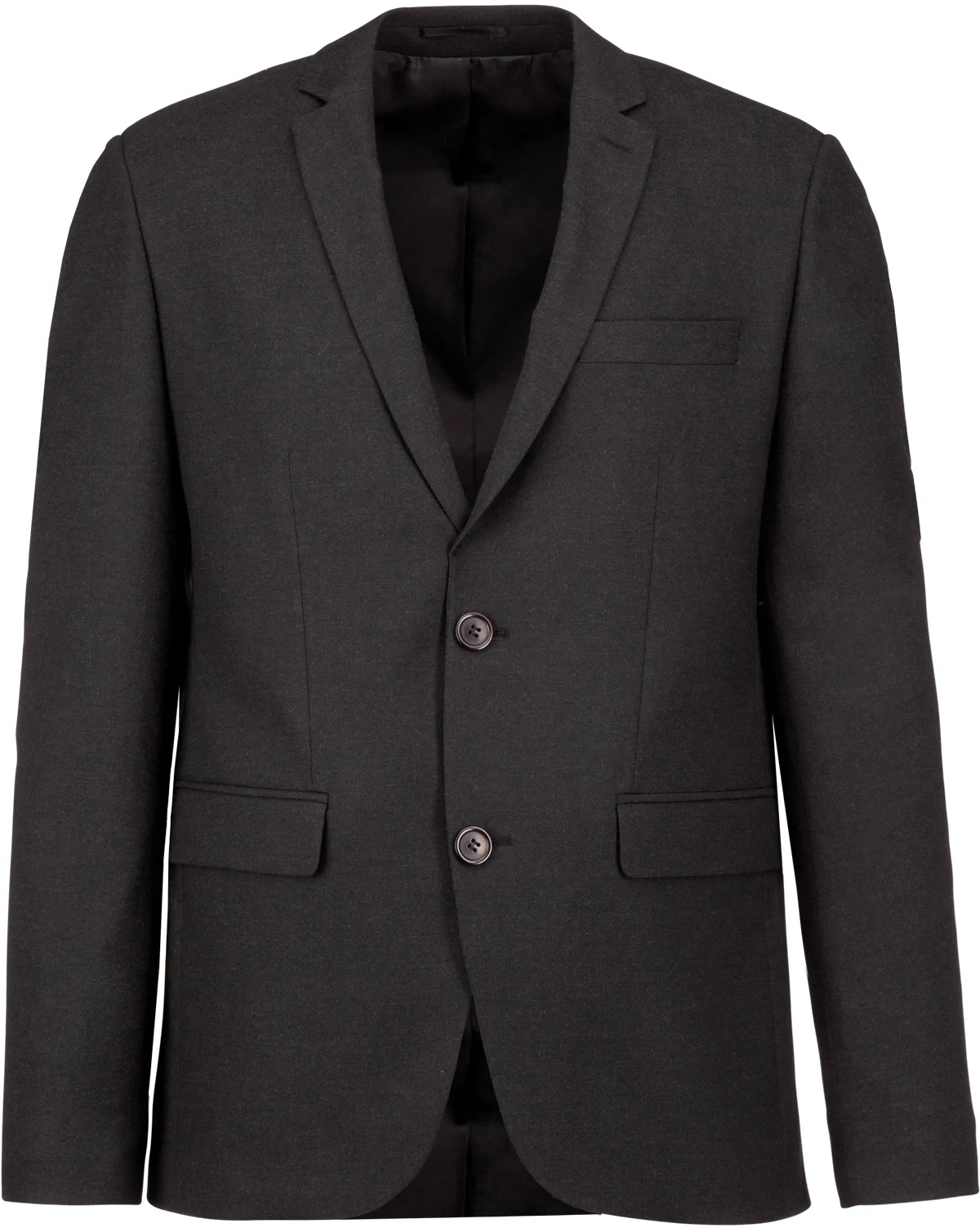 kariban-K6130-herren-anzugsakko-anthraciteheather-front-3 Kariban Herren Anzugsakko