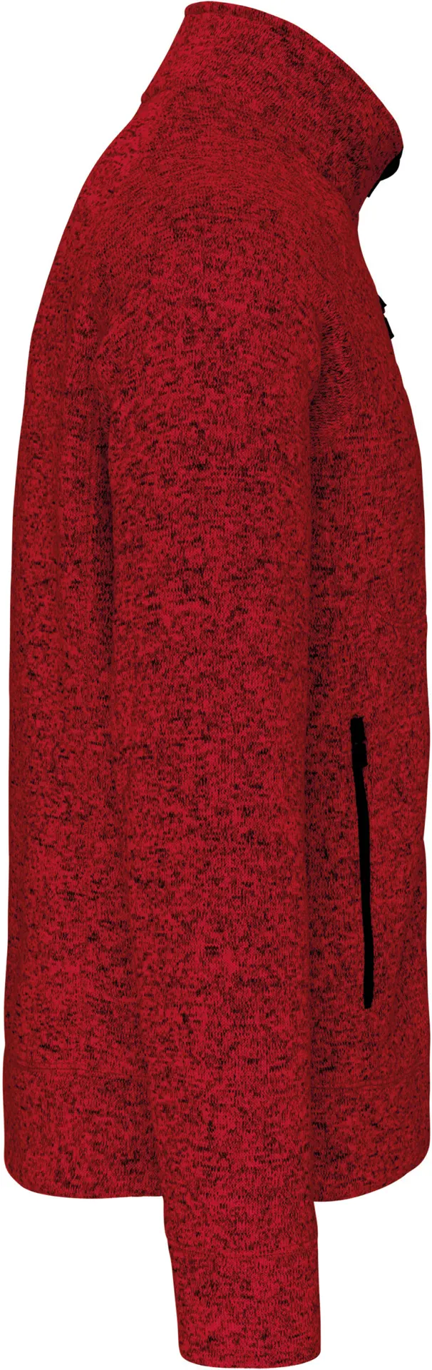 Kariban Herren Melange Strickfleece Jacke