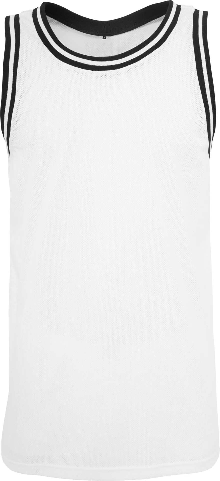 BYB-BY009-mesh-tanktop-white-black-front-4 Build Your Brand Mesh Tanktop