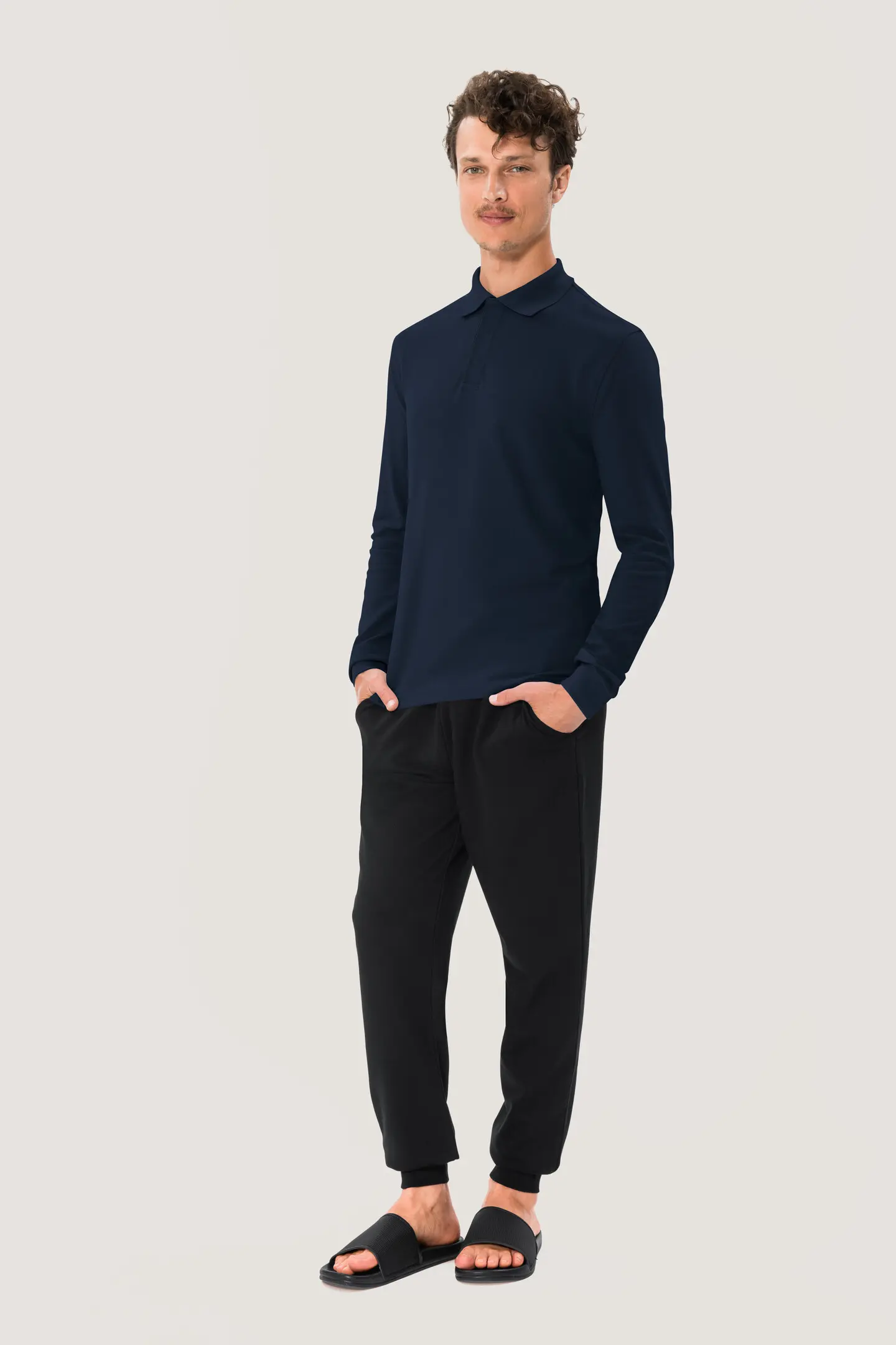 HAKRO Longsleeve-Poloshirt 821 HACCP Mikralinar®