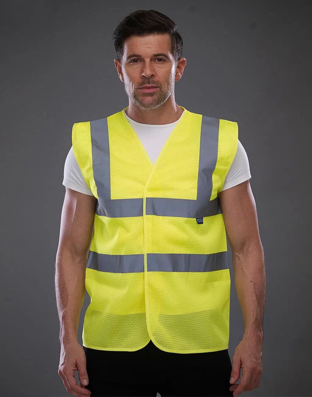 YOKO Vis Top Cool Open Mesh Waistcoat