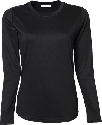 TEE JAYS Ladies Long Sleeve Interlock Tee TEE JAYS Ladies Long Sleeve Interlock Tee