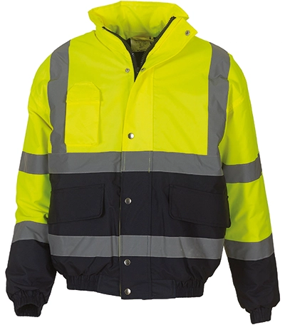 YOKO High Visibility Two-Tone Bomber Jacket