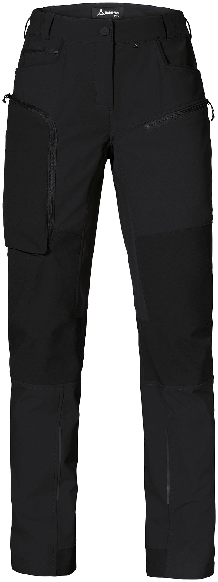 schoeffel-pro-7000-allwettertalent-hose-damen-schwarz-front-1 Schöffel PRO 7000 Damen ALLWETTERTALENT Cordura-Softshellhose