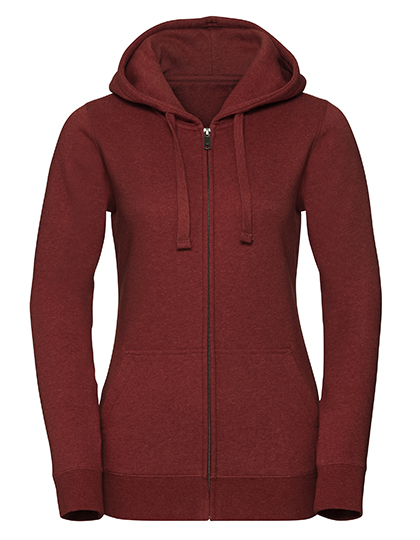 Russell Ladies` Authentic Melange Zipped Hood Sweat Russell Ladies` Authentic Melange Zipped Hood Sweat
