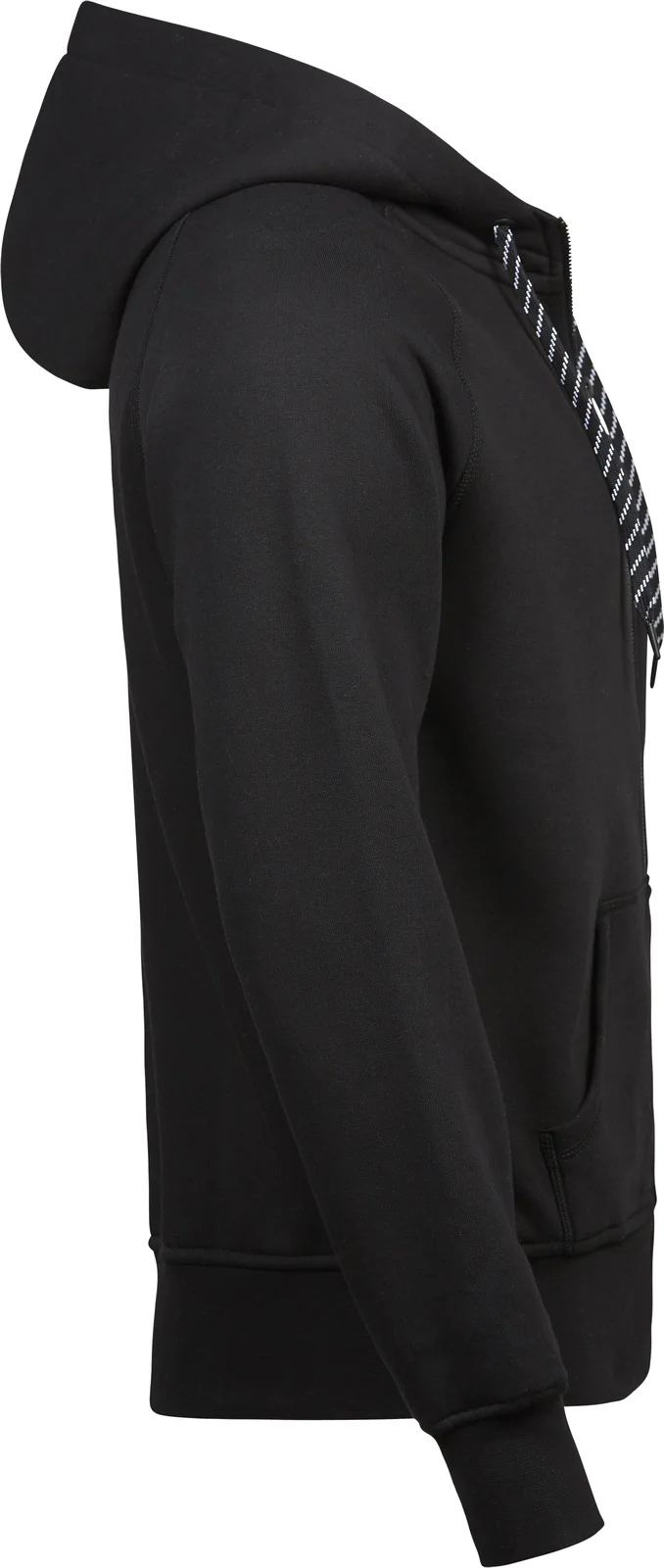 tee-jays-5435-mens-fashion-full-zip-hood-black-right-4 Tee Jays Men's Fashion Full Zip Hood