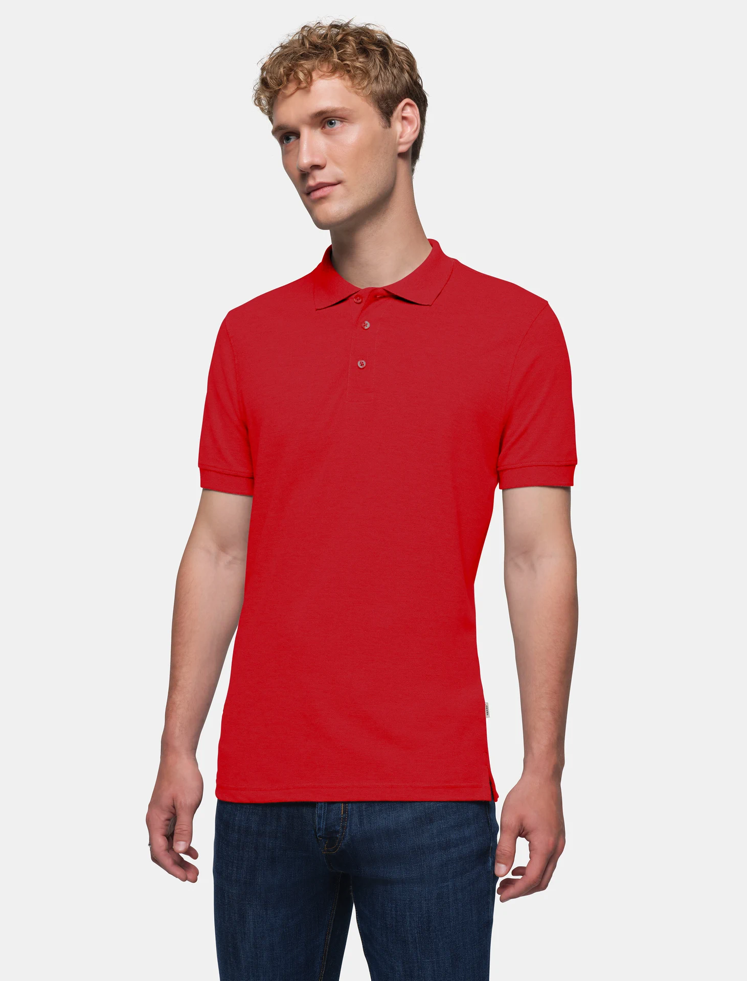 hakro-810-poloshirt-classic-rot-model-0 HAKRO Poloshirt 810 Classic