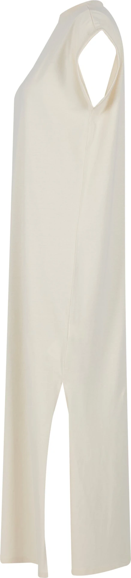 BYB-BY302-ladies-long-extended-shoulder-dress-whitesand-left-6 Build Your Brand Ladies Long Extended Shoulder Dress