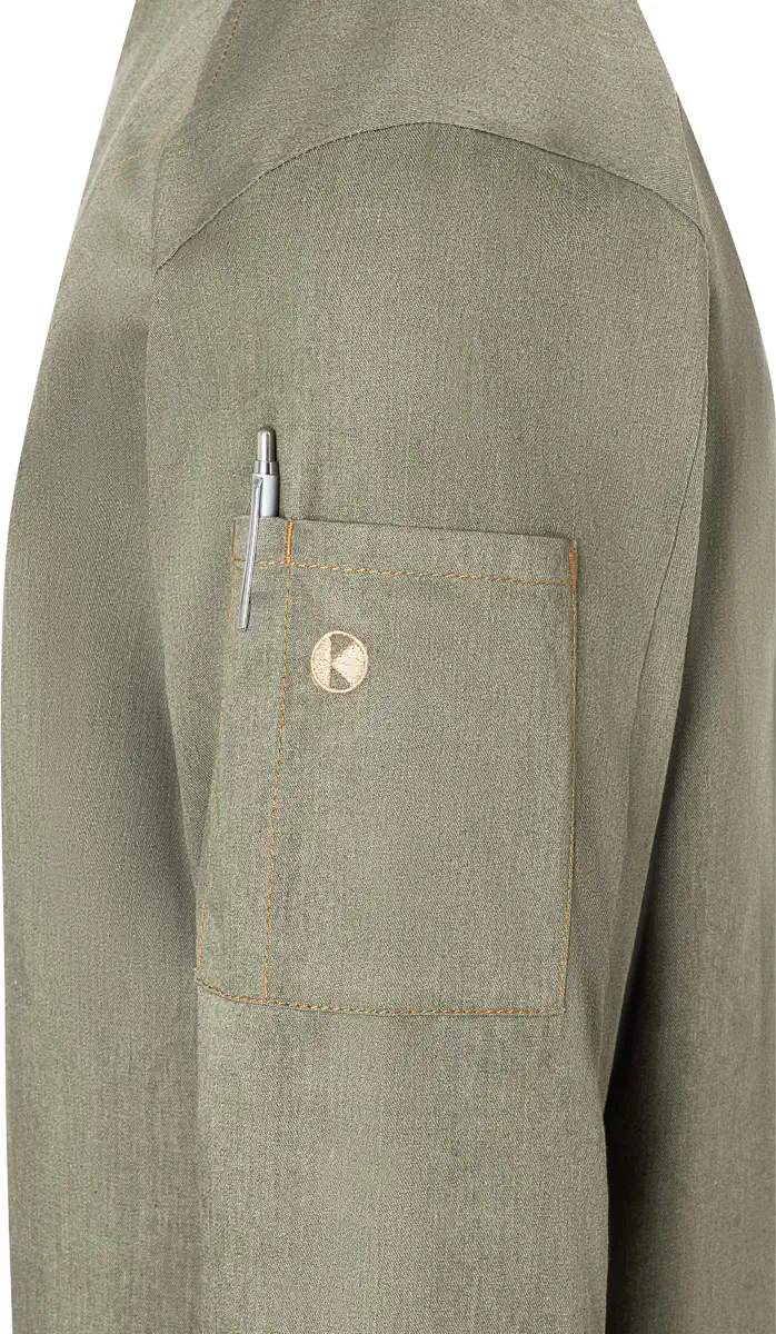 KARLOWSKY Kochjacke Jeans-Style