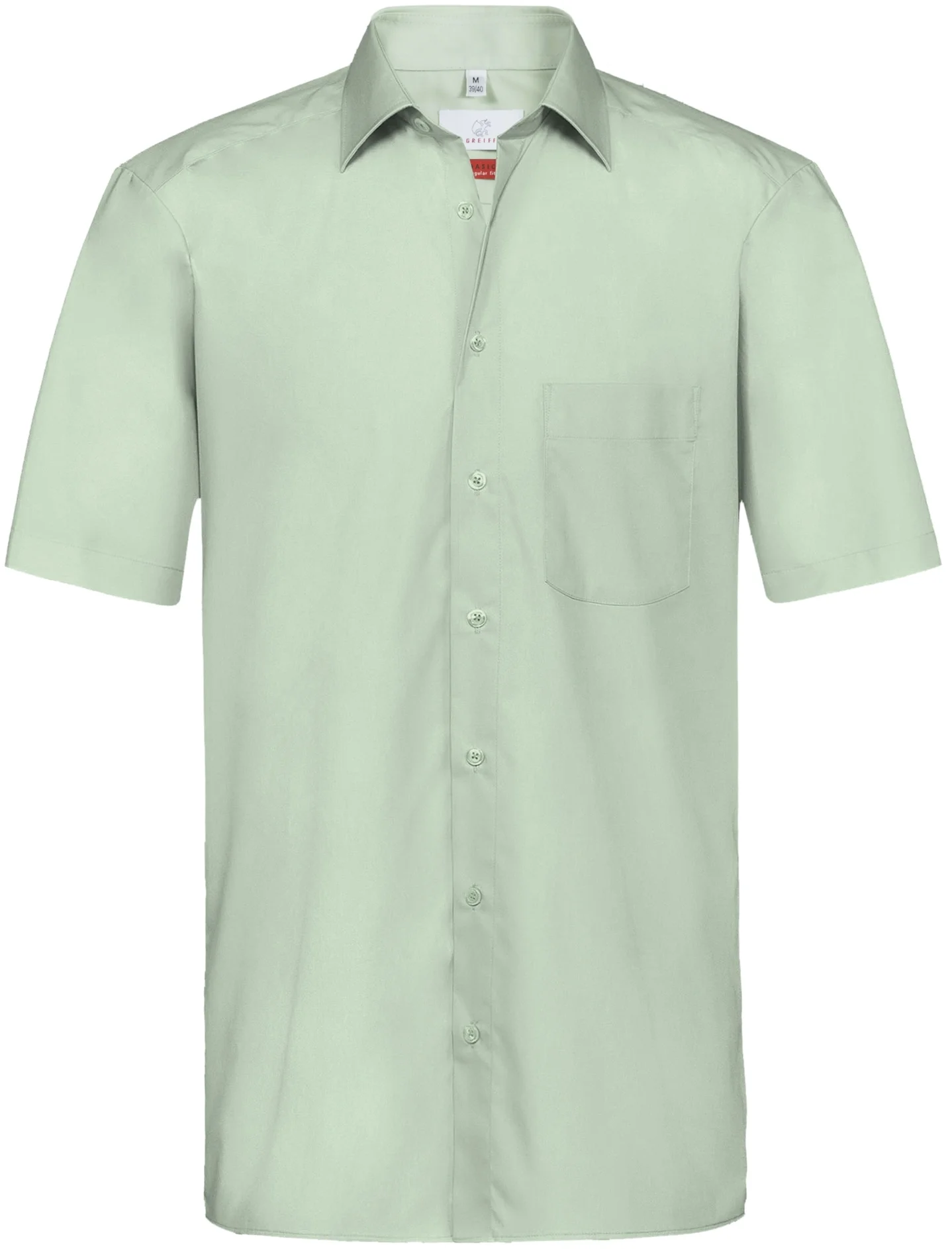 greiff-6666-herren-hemd-12-rf-basic_1120_mint-front-2 GREIFF Herren Hemd kurzarm BASIC Regular Fit