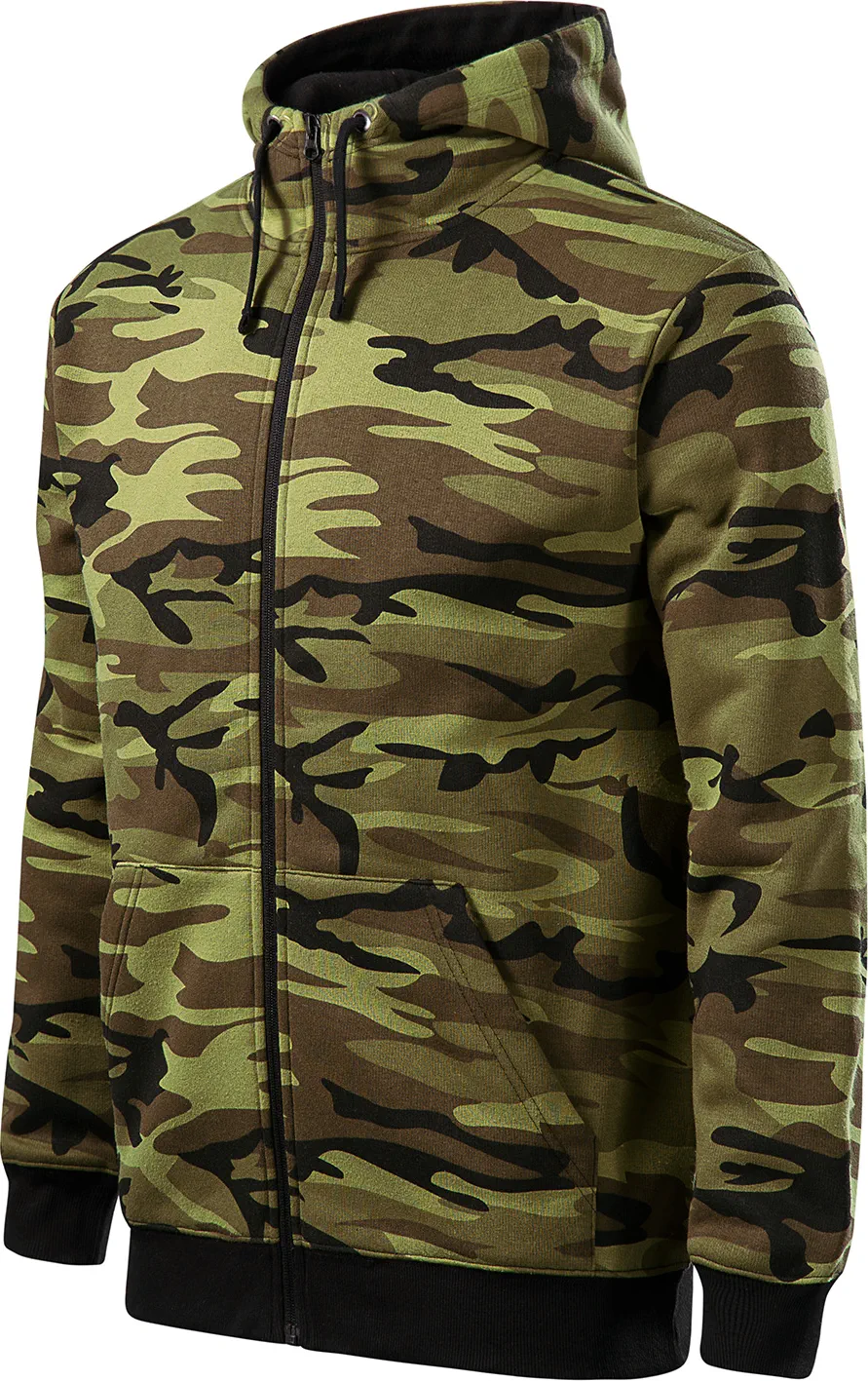 MALFINI Sweatshirt Camo Zipper C19