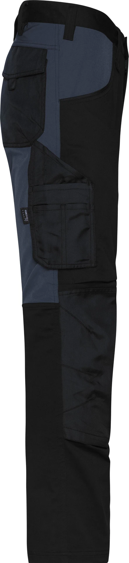jn1812-workwear-stretch-pants-slim-line-black-carbon-right-6 James & Nicholson Workwear Stretch-Pants Slim Line